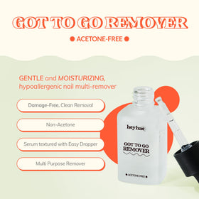 heyhae Semi Gel Nail Strip Remover bottle with precision dropper