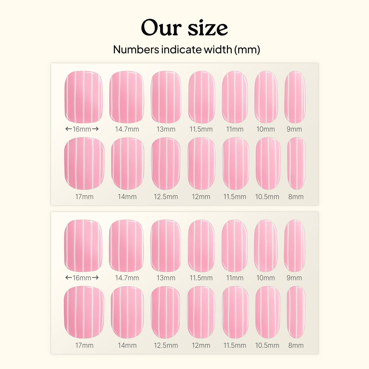 heyhae Semi Gel Nail Strips laid out with prep pad and nail file