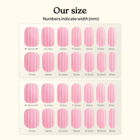 heyhae Semi Gel Nail Strips laid out with prep pad and nail file