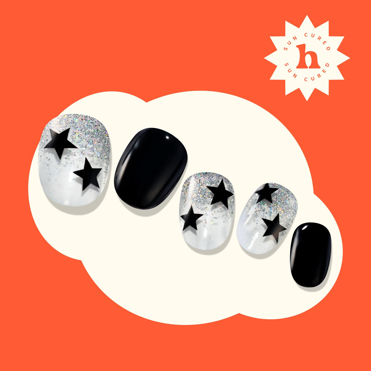 heyhae Semi Gel Nail Strips packaging dimensions and details