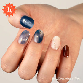heyhae Semi Gel Nail Strips packaging with included accessories