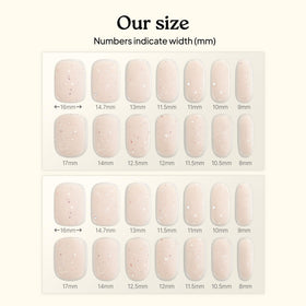 heyhae Semi Gel Nail Strips Sweet Glaze with prep pad and nail file