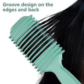 HEZ Curl Defining Brush Set in use on curly hair