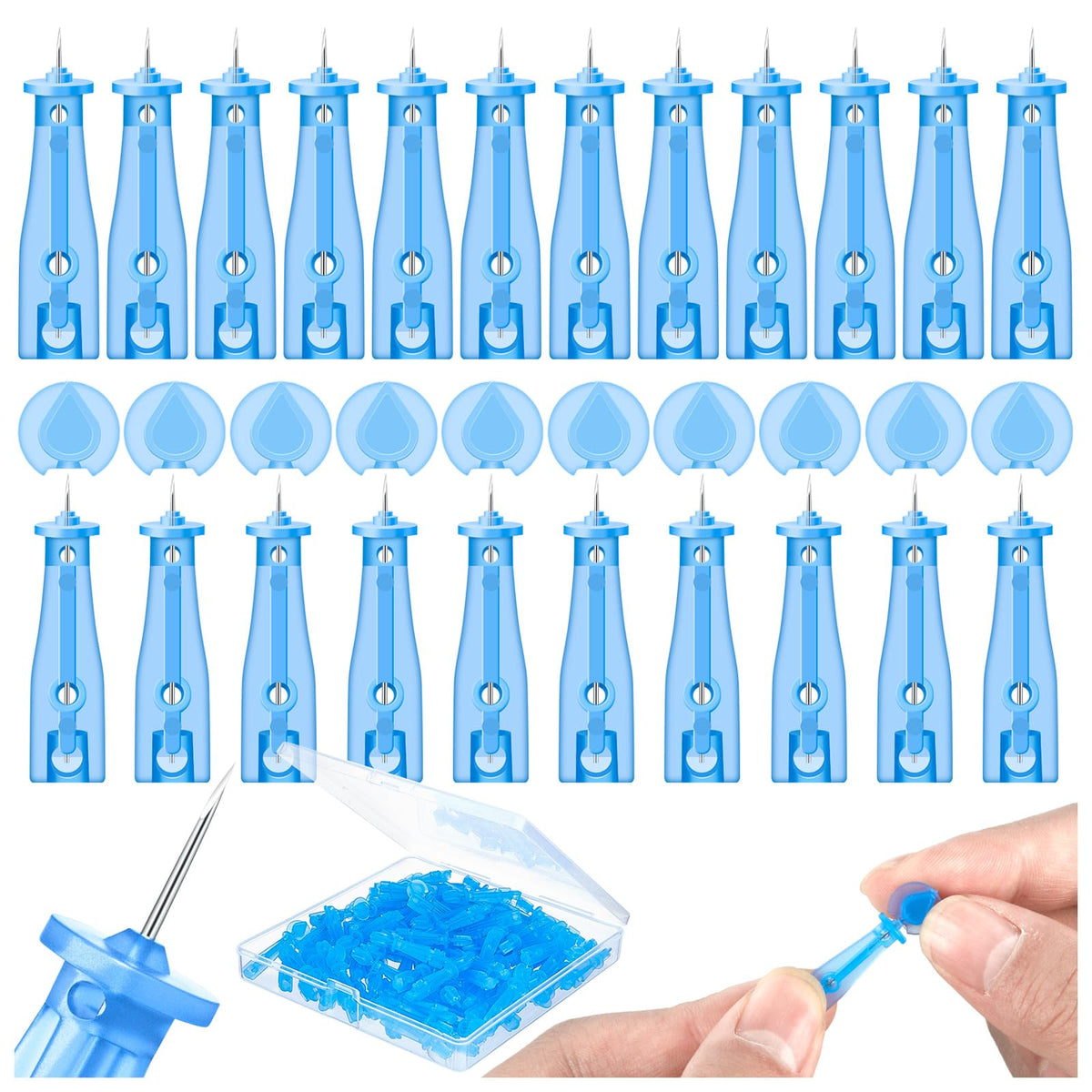 HFYHWT 100Pcs disposable acne needles front view