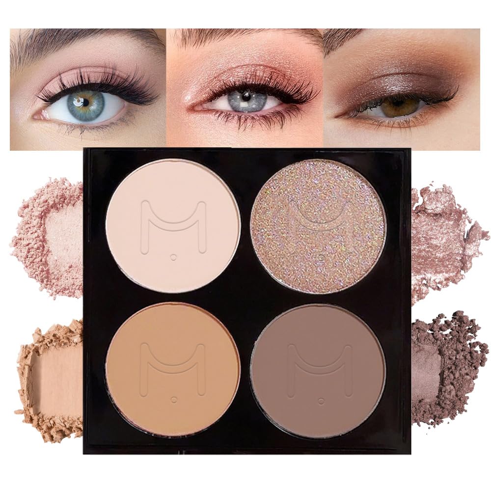 HHLTOH Eyeshadow Palette front view with four neutral shades