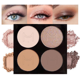 HHLTOH Eyeshadow Palette front view with four neutral shades