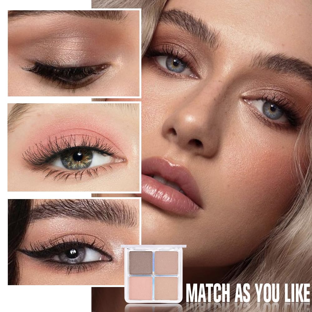 HHLTOH Eyeshadow Palette in lifestyle setting with makeup brushes
