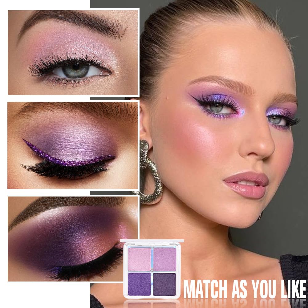 HHLTOH eyeshadow palette with brush and application setup
