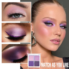HHLTOH eyeshadow palette with brush and application setup
