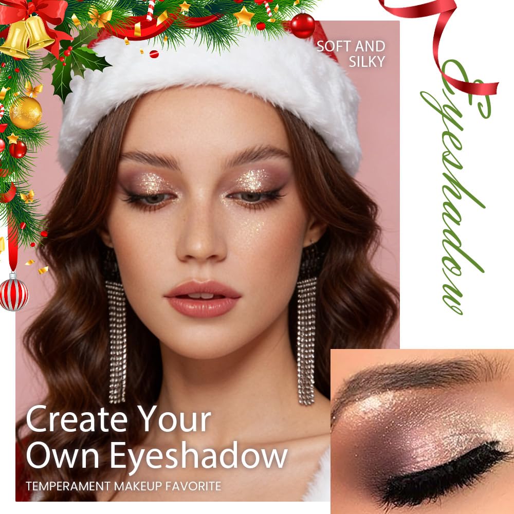 HHLTOH eyeshadow palette with built-in mirror open
