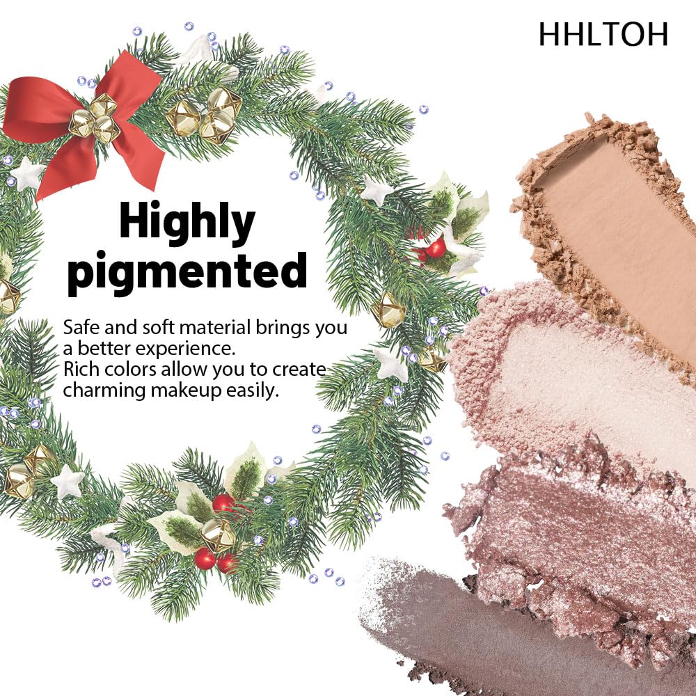 HHLTOH Eyeshadow Palette with Champagne Gold and Warm Beige shades