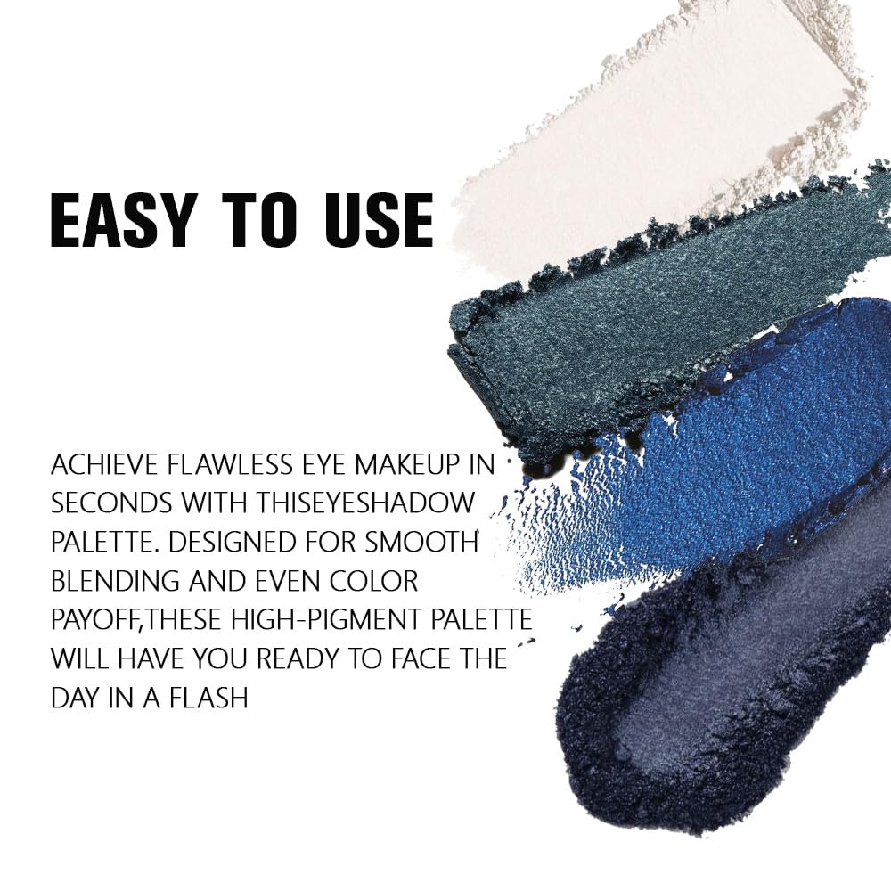 HHLTOH Eyeshadow Quad Palette swatches on skin