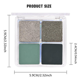 HHLTOH Matcha Green Eyeshadow Palette in use during makeup application