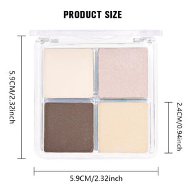 HHLTOH Nude Brown Eyeshadow Palette in a makeup setup