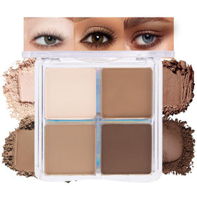 HHLTOH Nude Brown Matte Eyeshadow Quad Palette front view