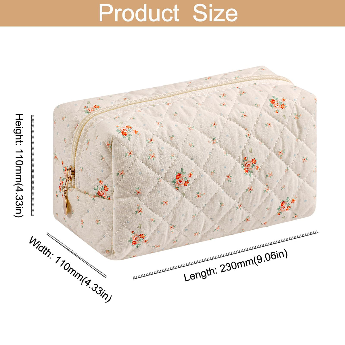 HHQQWZ Makeup Bag in a travel setting