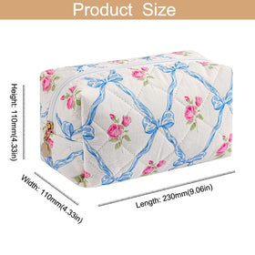 HHQQWZ Makeup Bag lifestyle scene with cosmetics inside