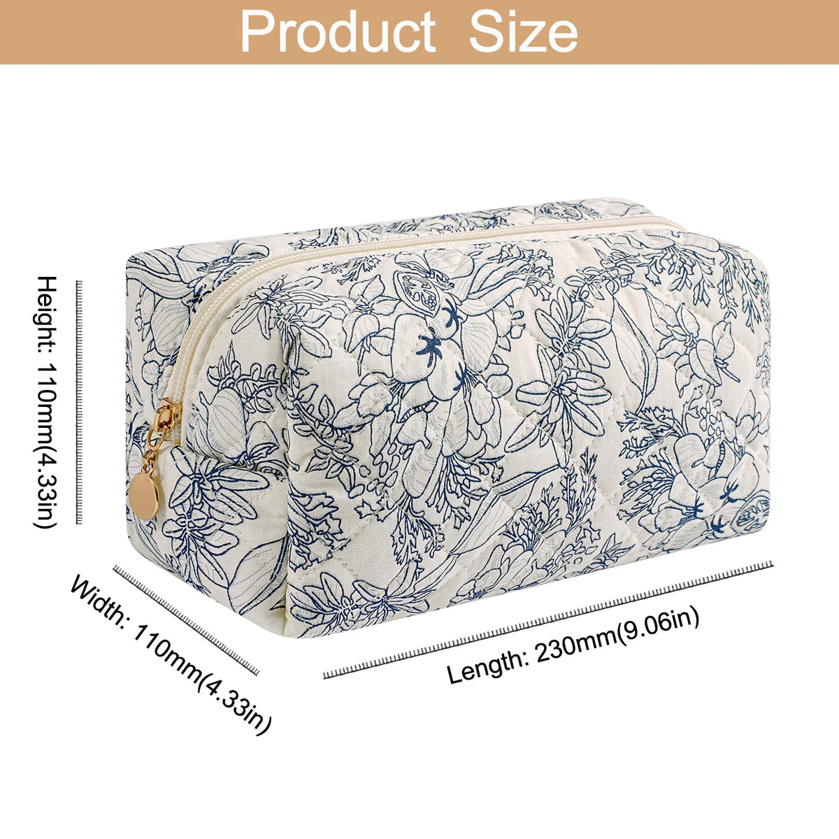 HHQQWZ Makeup Bag with cosmetics and tools inside
