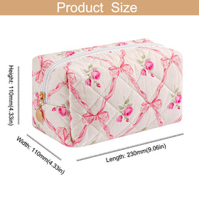 HHQQWZ Makeup Bag with cosmetics inside for context