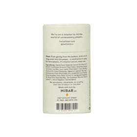 HIBAR Bergamot Cedar Deodorant with natural ingredients background