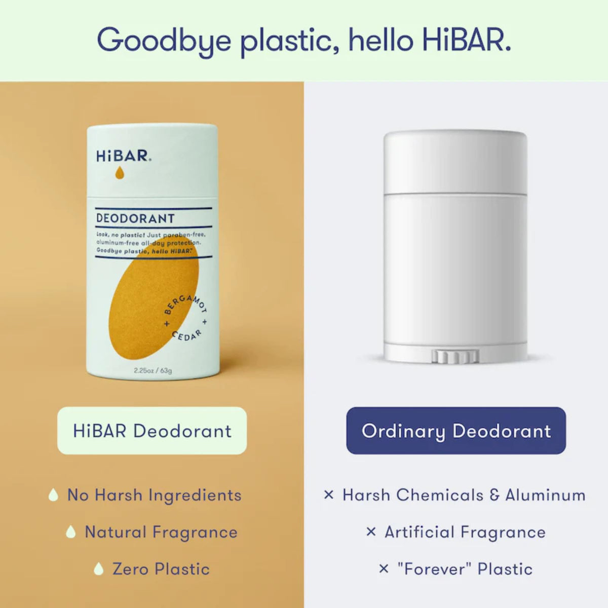 HIBAR Coconut & Vanilla Deodorant applicator close-up