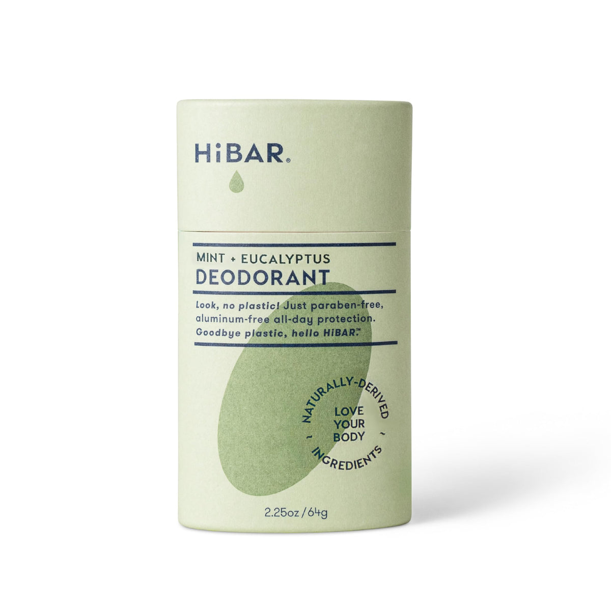 HIBAR Eucalyptus & Mint Deodorant front view packaging