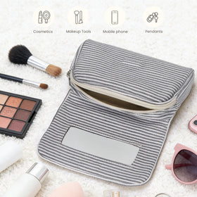 Hibilog Cute Makeup Bag in playful polka dot design