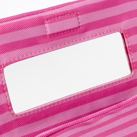 Hibilog makeup bag showing interior storage compartments