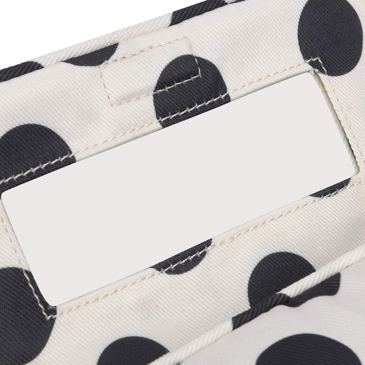 Hibilog nylon makeup bag open with cosmetics inside