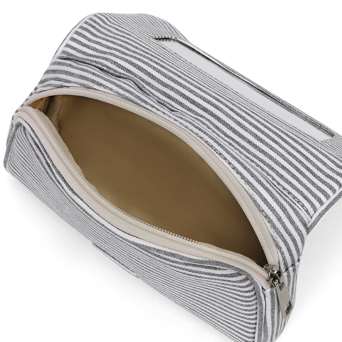 Hibilog Nylon Makeup Bag waterproof material close-up