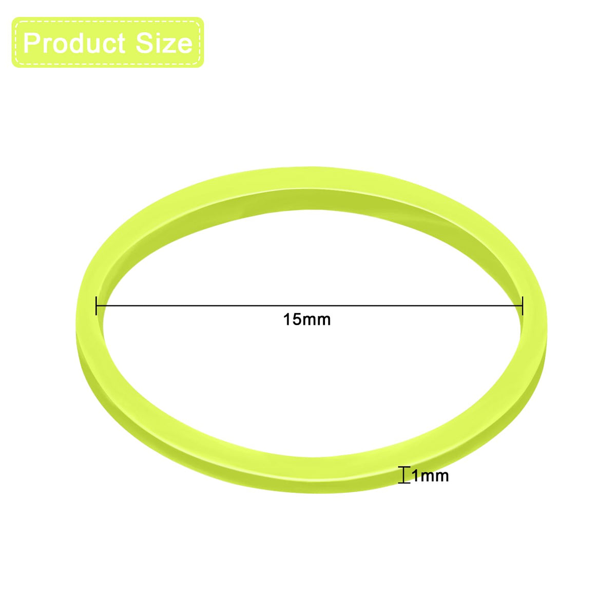 Hicarer Mini Rubber Hair Bands in quality plastic bag