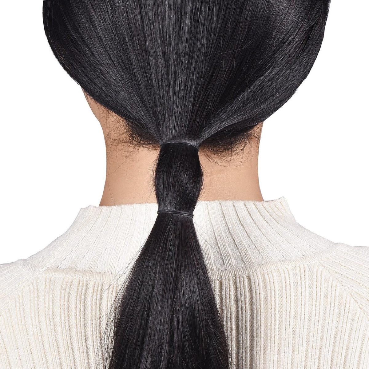 Hicarer mini rubber hair bands used in a braided hairstyle