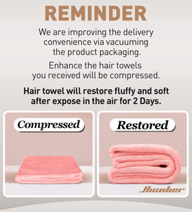 Hicober Microfiber Hair Towel Wrap in gym bag