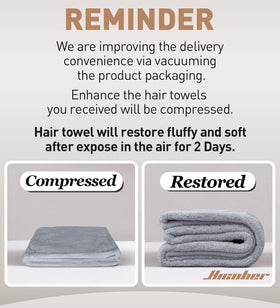 Hicober Microfiber Hair Towel Wrap packaging front view