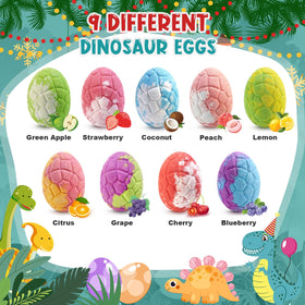 Hidden dinosaur toy from Qivatex bath bomb, safe materials