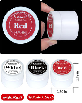 Hidnvefen face paint brushes included in the kit