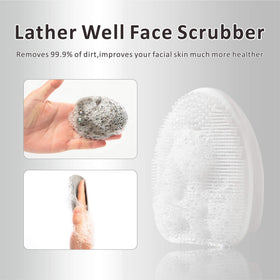 HIEERBUS Silicone Face Scrubber close-up of bristles