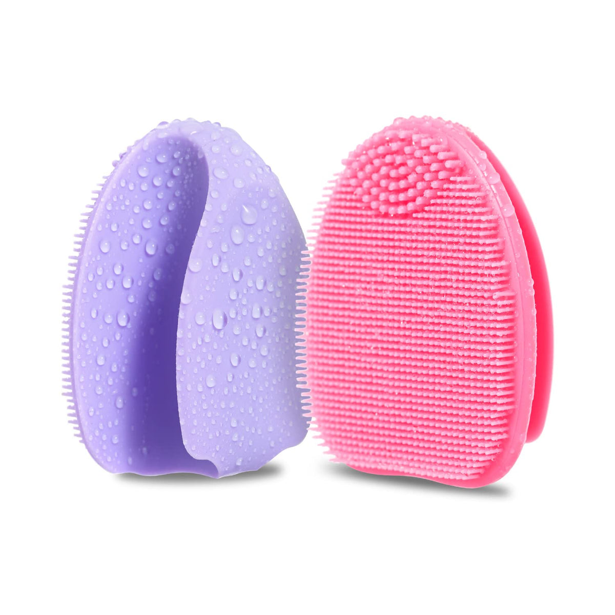 HIEERBUS Silicone Face Scrubber front view in black