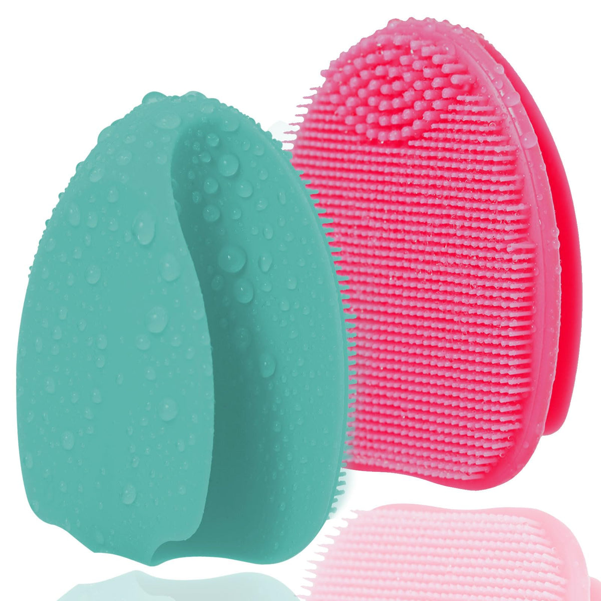 HIEERBUS Silicone Face Scrubber green model front view