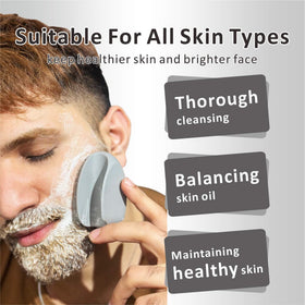 HIEERBUS Silicone Face Scrubber in use on a face
