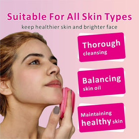 HIEERBUS Silicone Face Scrubber side view with bristles visible