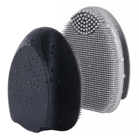 HIEERBUS Soft Silicone Face Scrubber front view in pink