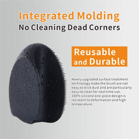 HIEERBUS Soft Silicone Face Scrubber showing coarse bristles