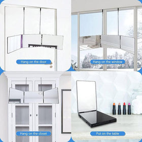 HIEEY 3 Way Mirror side view demonstrating swivel rotation