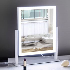 HIEEY Lighted Makeup Mirror 360° rotation demonstration