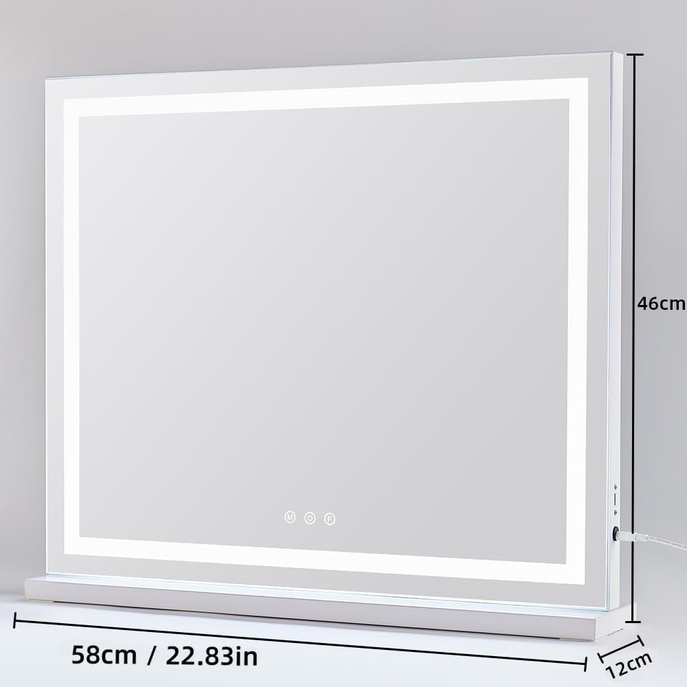 HIEEY Lighted Makeup Mirror with touch control panel