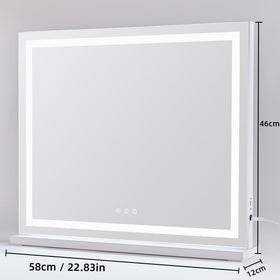 HIEEY Lighted Makeup Mirror with touch control panel