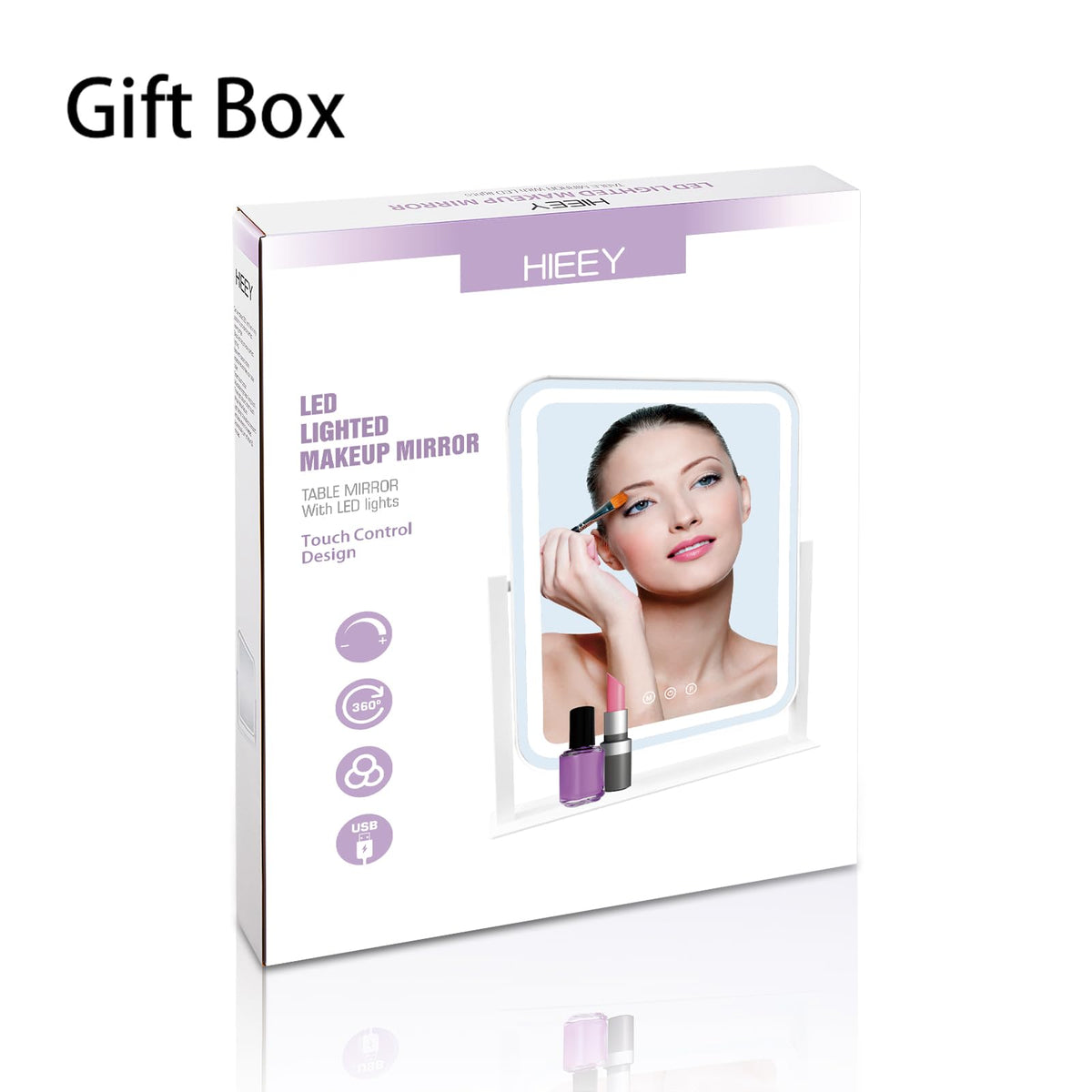 HIEEY Vanity Mirror with lights in a gift box presentation