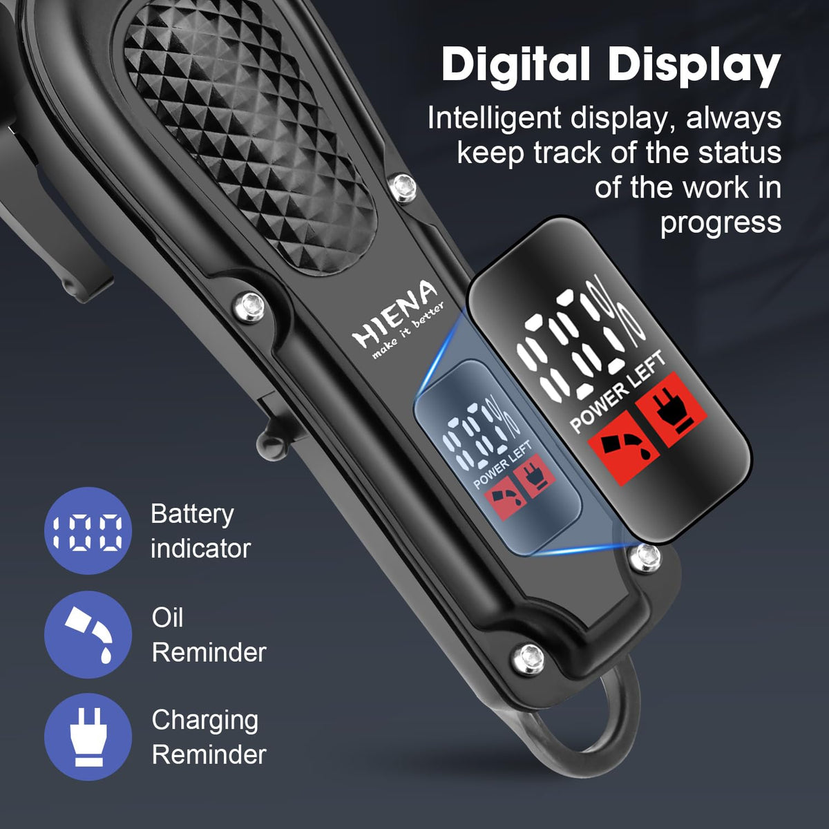 HIENA PRO clippers set in stylish packaging
