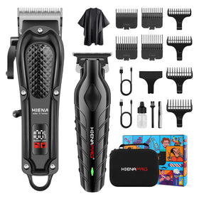 HIENA PRO Hair Clippers Set with stainless steel blades